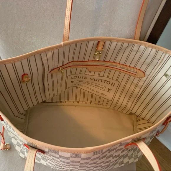 Chic fashion white checkered tote - Picture 3 of 7